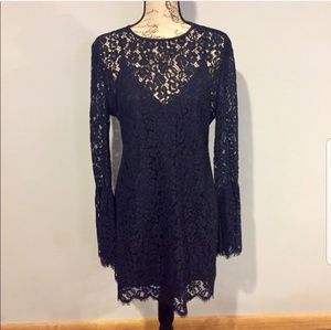 Rachel Zoe navy lace dress